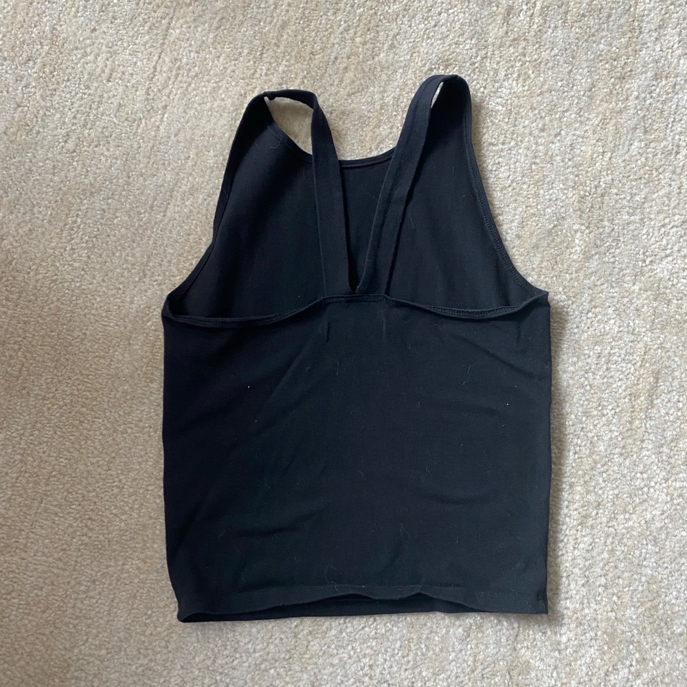Abercrombie crossed back black tank